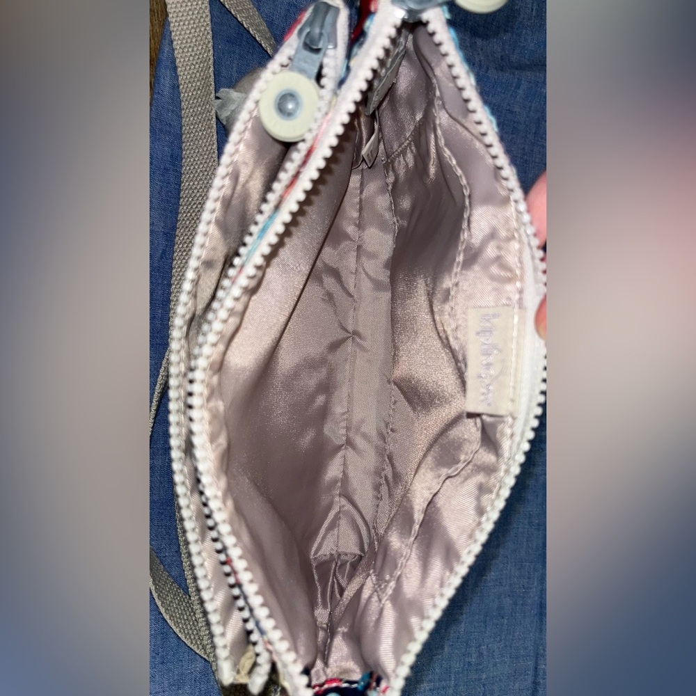Kipling Floral Crossbody Bag – Small, Adjustable Strap & Bag Charm - Picture 5 of 9